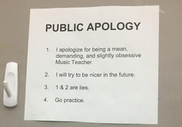 Teacher of the Year (Maybe Not)