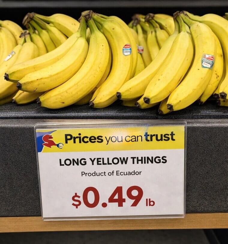 The Most Honest Banana Label Ever