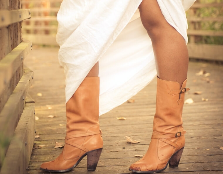 Cream Colored Boots