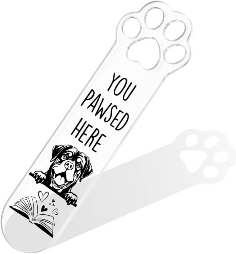Rottweiler Dog Bookmark - Perfect Gift for Book and Dog Lovers 