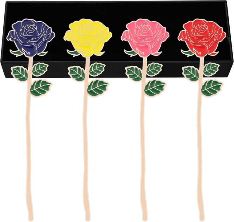 Metal Rose Bookmark - Perfect Gift for Book Lovers! 
