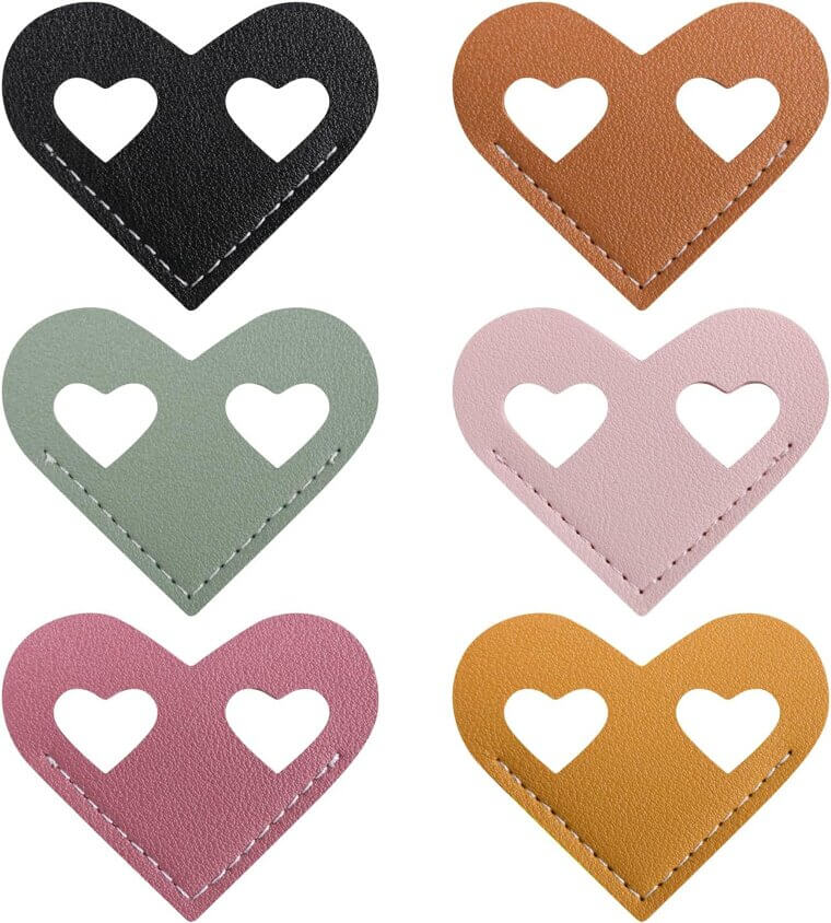 Leather Heart Bookmarks - Cute, Personalized Reading Gifts for Everyone 