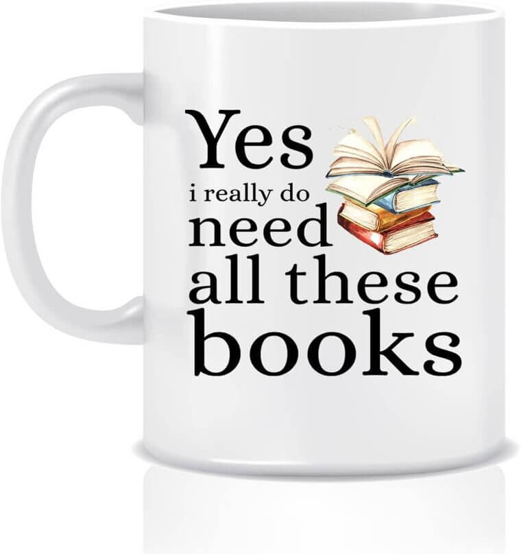 Book Lover Mug - Perfect Gift for Bookworms and Librarians 