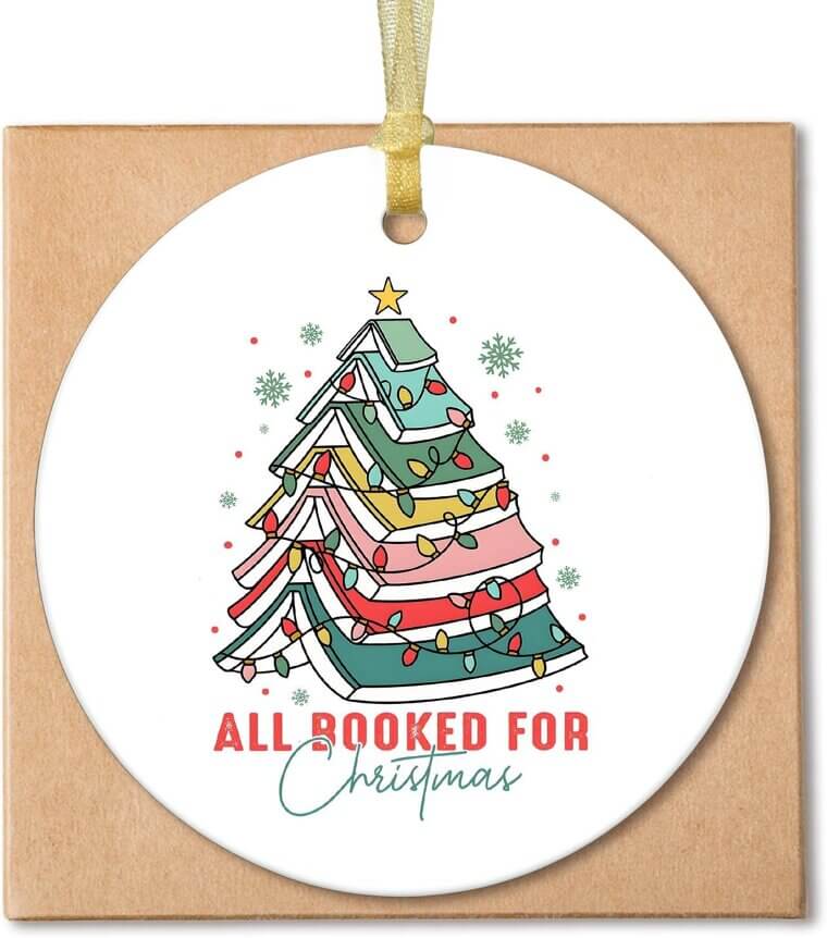 Book Lover Ornaments - Perfect for Holiday Cheer 
