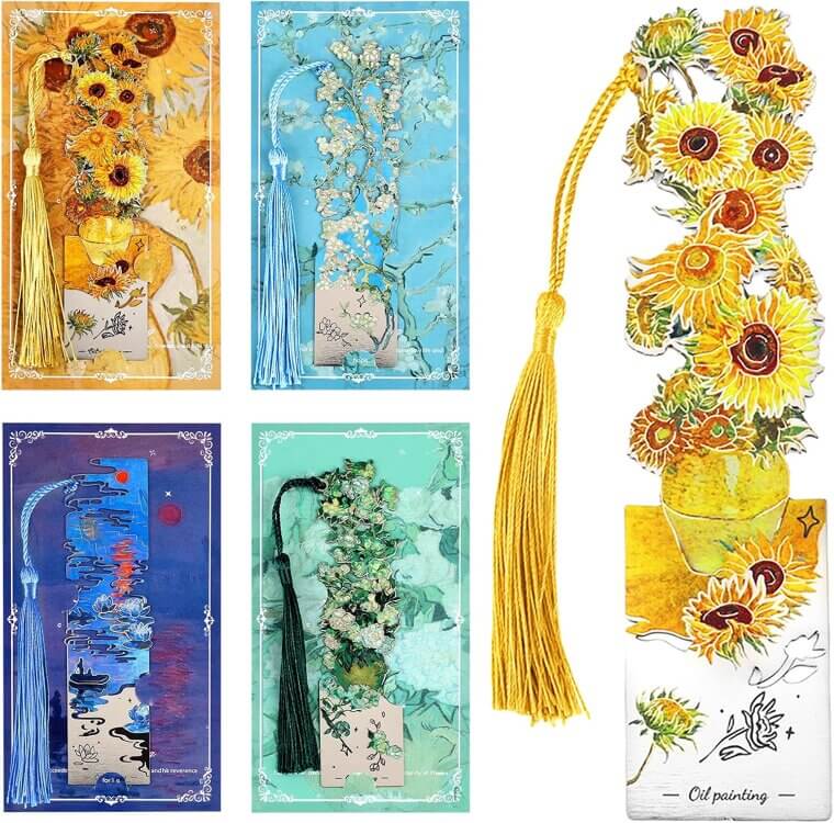 Metal Bookmarks Set - Perfect for Book Lovers and Friends 