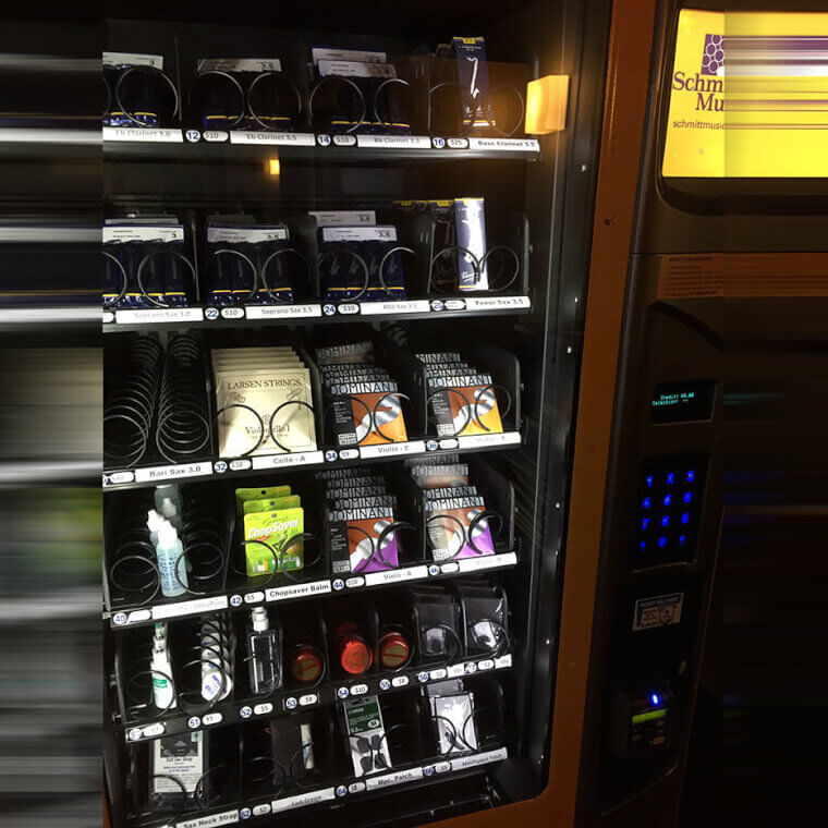 A Vending Machine For Violin Strings And Woodwind Reeds