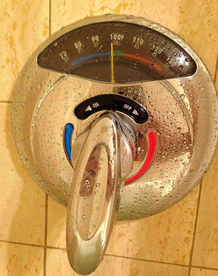 A Shower with a Thermometer