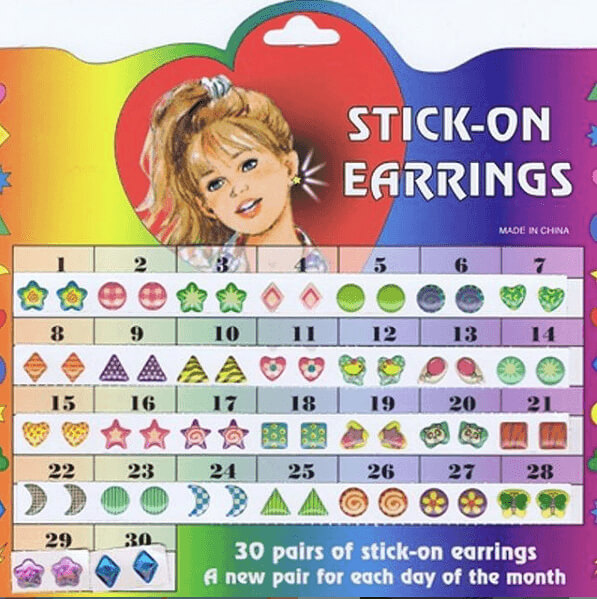 Stick-On Earrings