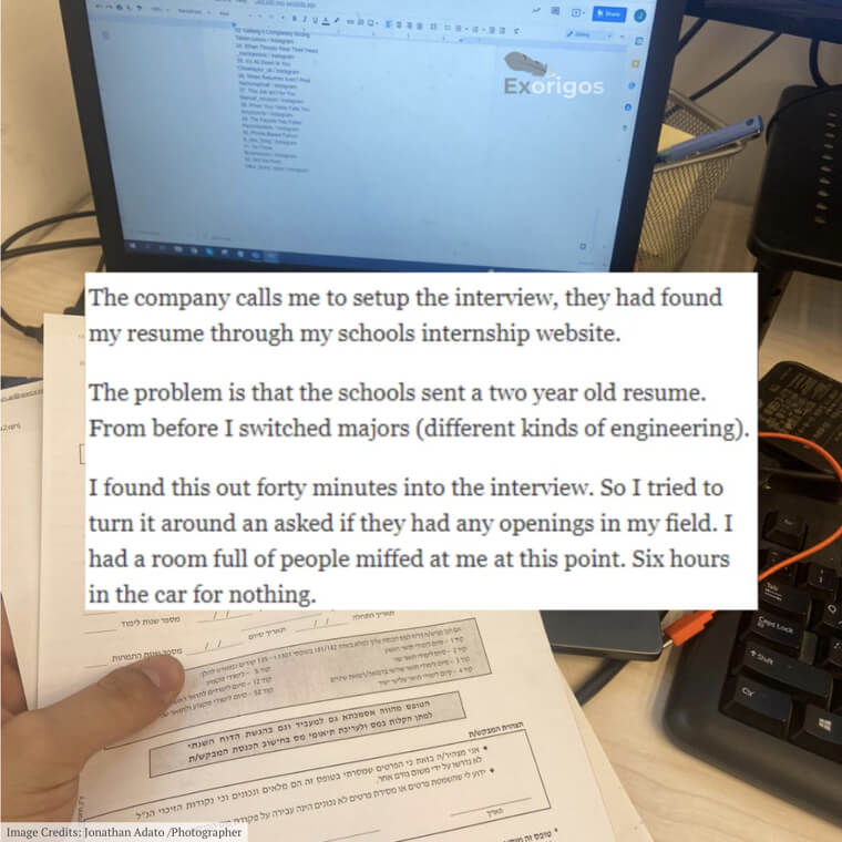 A Warning Ensuring That Your Resume Is up to Date