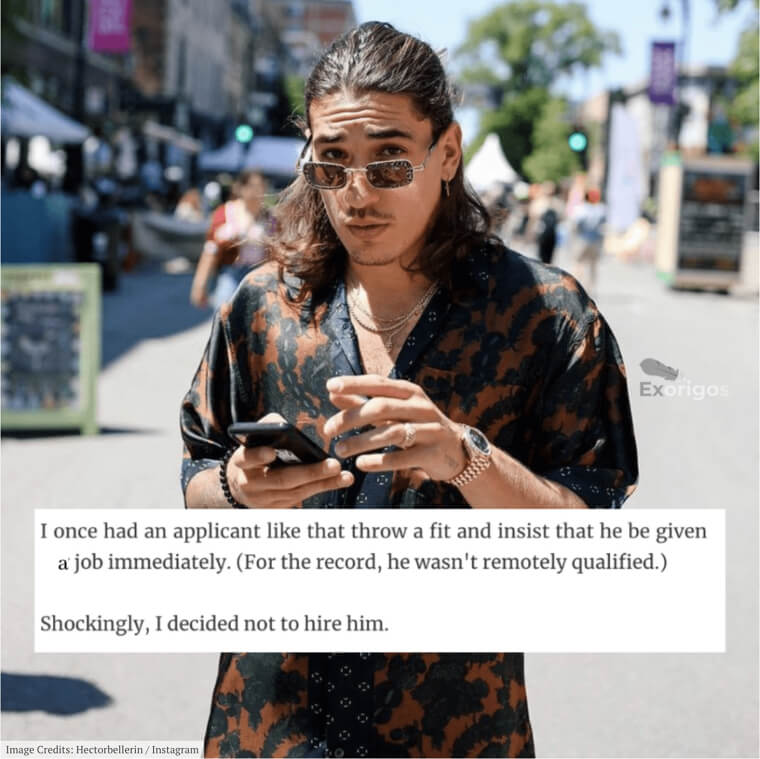 There Is Confidence and Then There Is Just Being Cocky