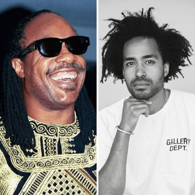 Stevie Wonder and Kwame Morris
