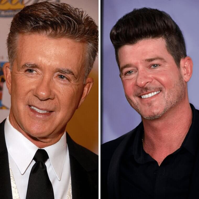 Alan Thicke and Robin Thicke