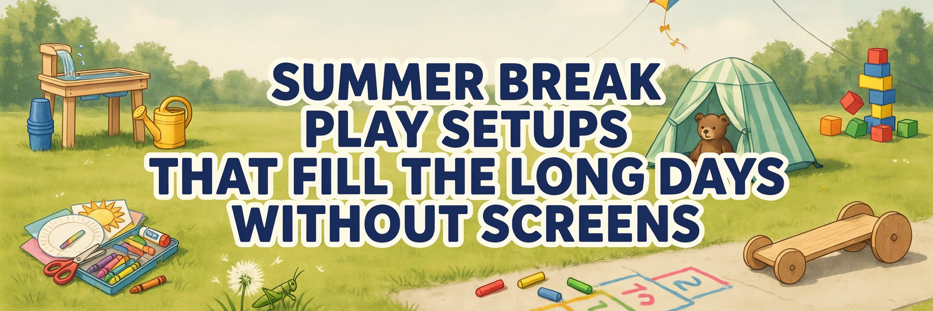Summer Break Play Setups That Fill the Long Days Without Screens