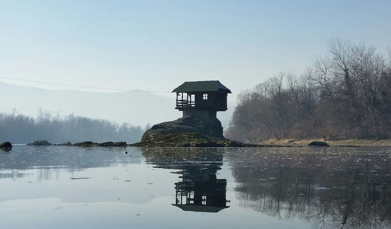 Drina River House in Serbia