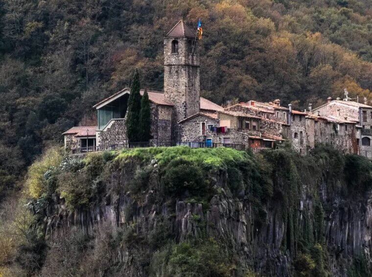 Castellfollit De La Roca in Catalonia, Spain