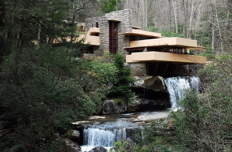 Fallingwater House, Pennsylvania in the USA