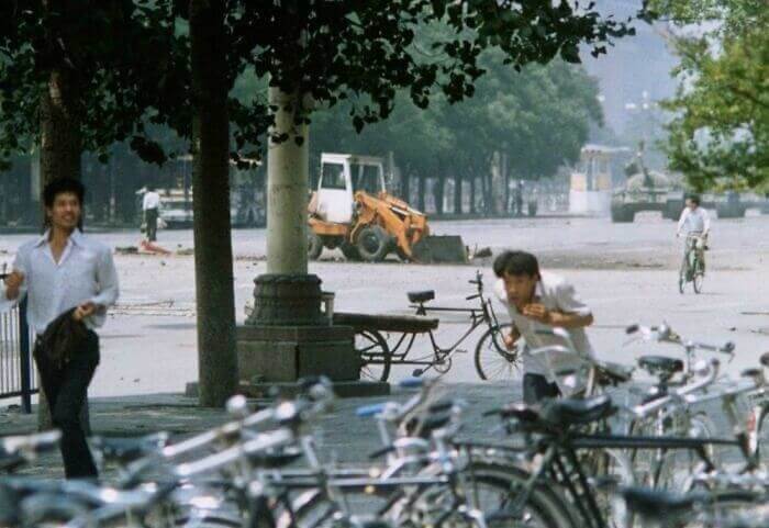 Tiananmen Square Right Before The Now Infamous Image Was Taken