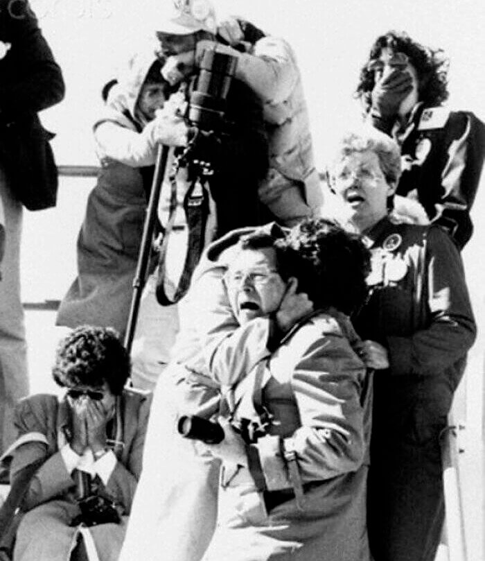 Spectators' Reactions To The Challenger Space Shuttle's Disintegration Upon Takeoff