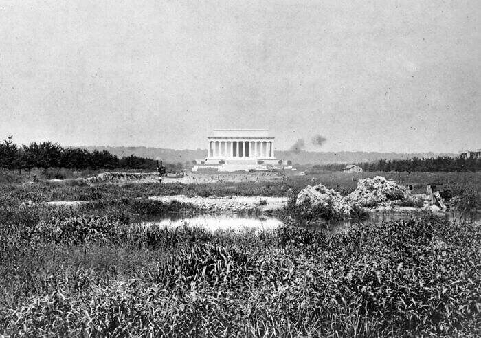 The Lincoln Memorial Before The Grounds And Surrounding Monuments Were Built