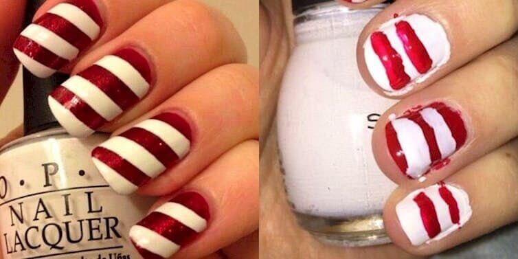 Candy Cane Nails