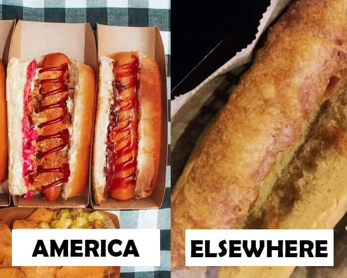 Una versión diferente del perrito caliente americano