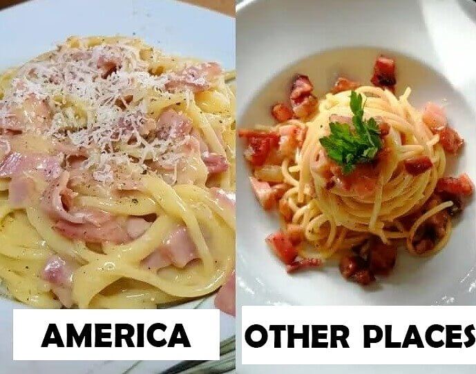 La carbonara italiana puede no ser lo que piensas si eres estadounidense