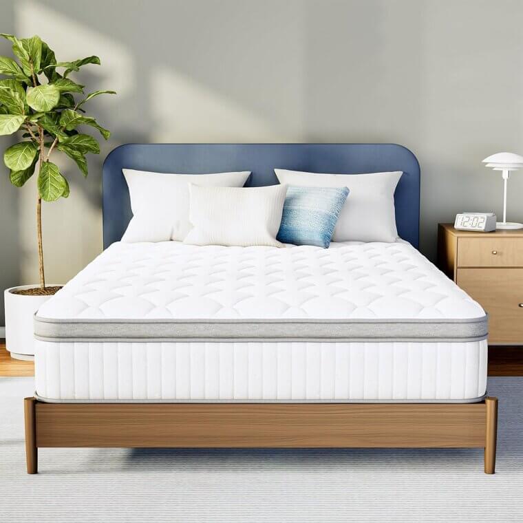 Neo Sleep Mattress - 12" Hybrid Comfort & Support, Cooling Gel Memory Foam
