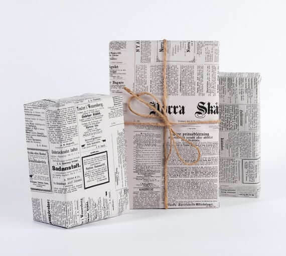 Easily Transform Newspaper Into Wrapping Paper