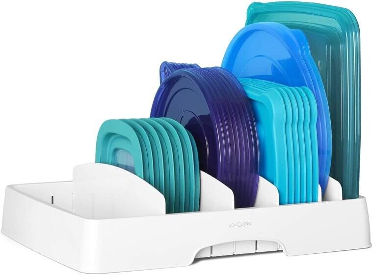 YouCopia Lid Organizer - Tidy Up Your Kitchen Effortlessly - Now 20% Off!