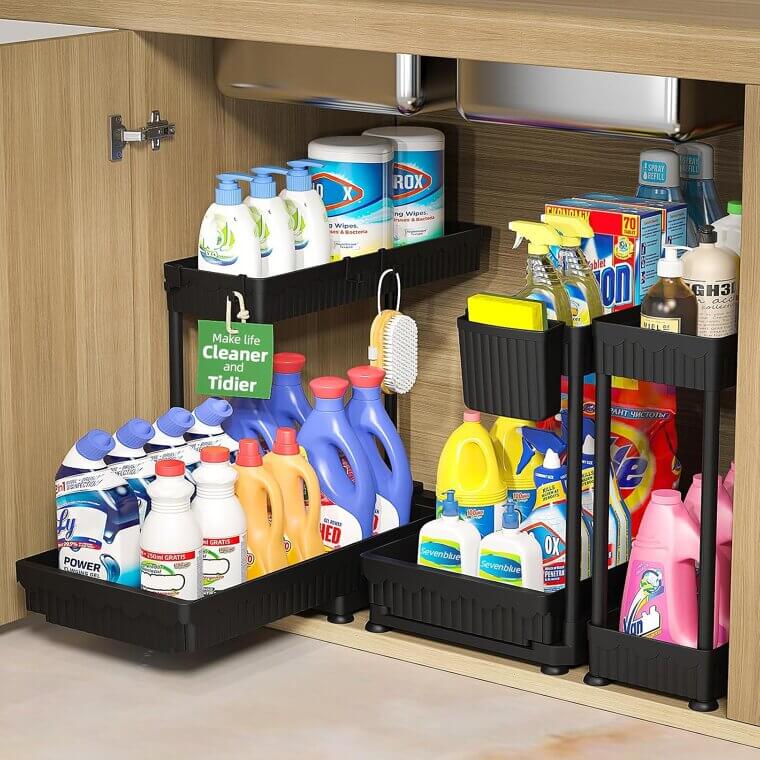 Sevenblue Under Sink Organizer - Effortless Access & Storage - Don’t Miss the 17% Discount!