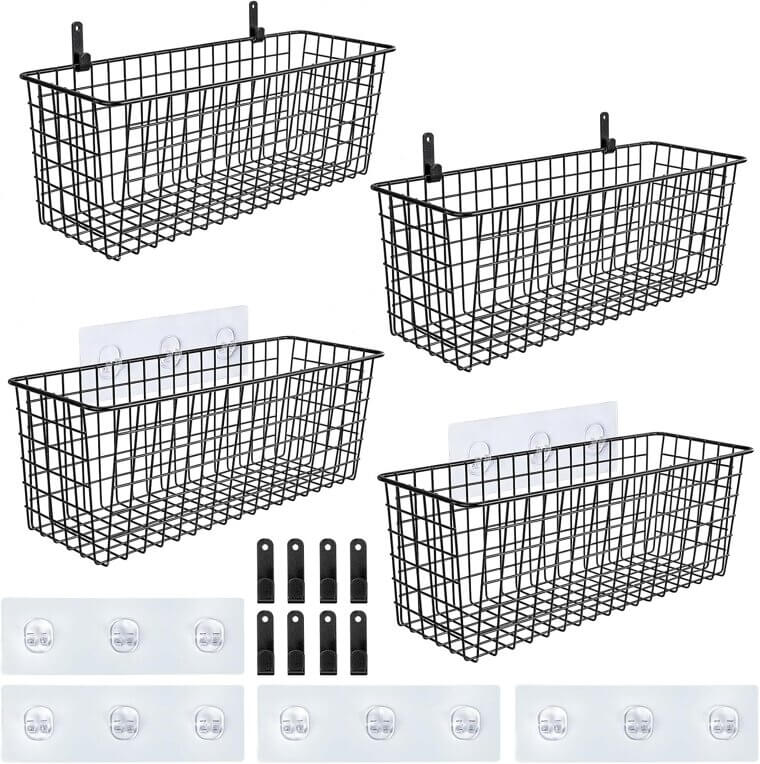 Extra Large Wall Baskets for Stylish Home Organization 