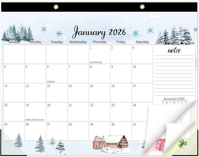 GuassLee Desk Calendar - Vibrant 18-Month Planner for 2026-2027 - Enjoy 38% Off!