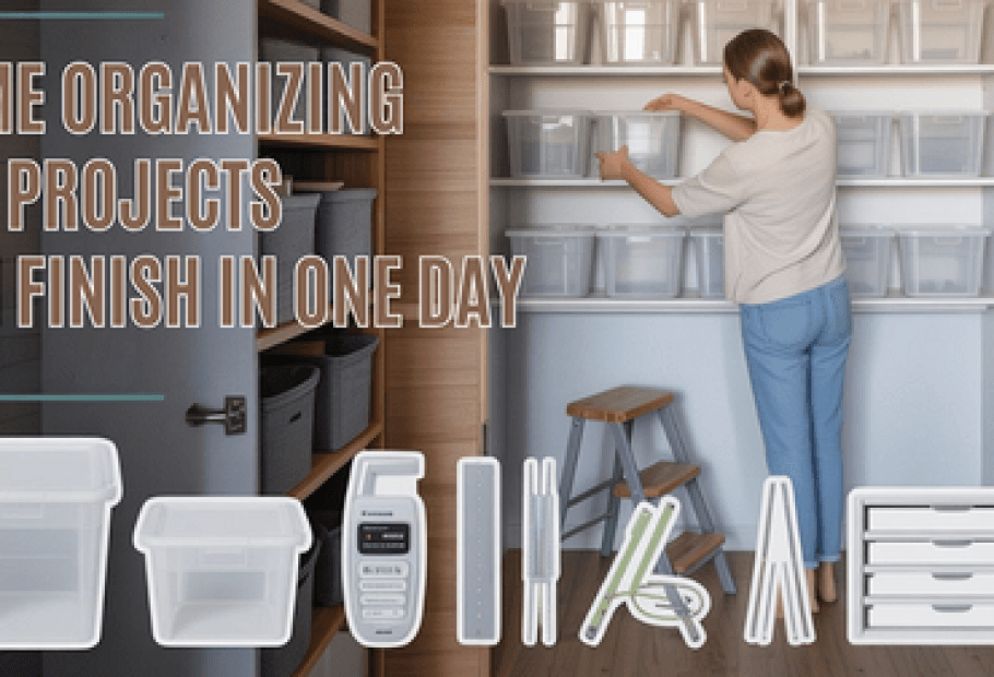 Finish Home Organizing Projects in One Day! ✨