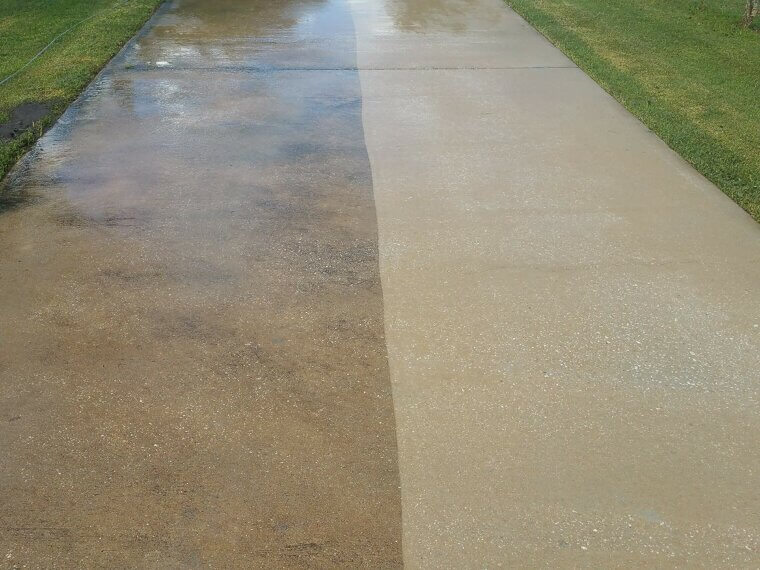 Powerwashing Driveways