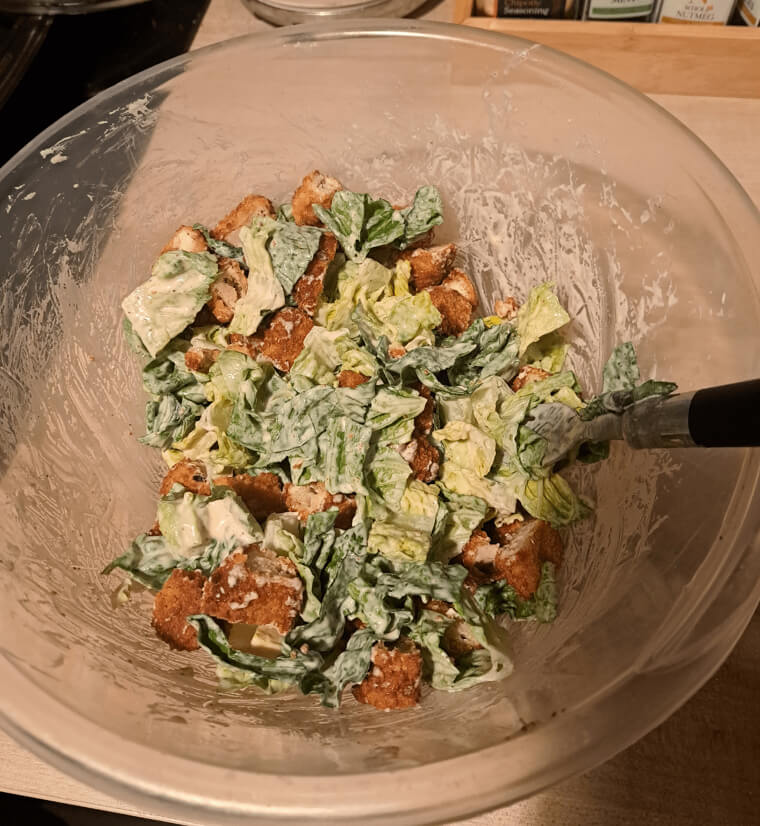 Caesar Salads Drowned in Dressing