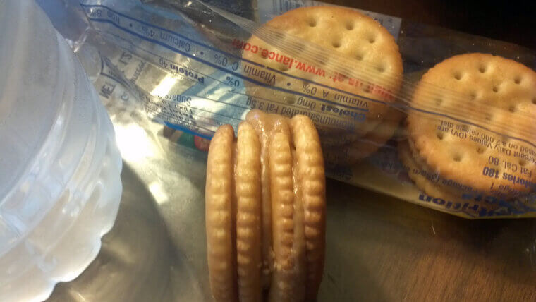 Peanut Butter on Crackers