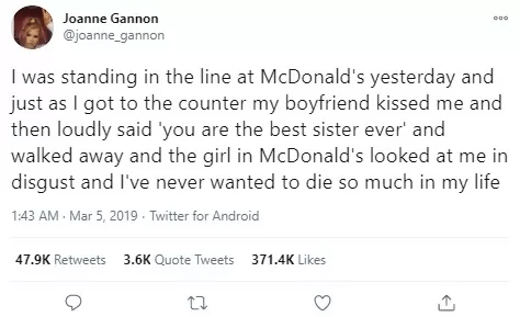 Boyfriend Pretended To Be His Girlfriend's Brother As A Joke