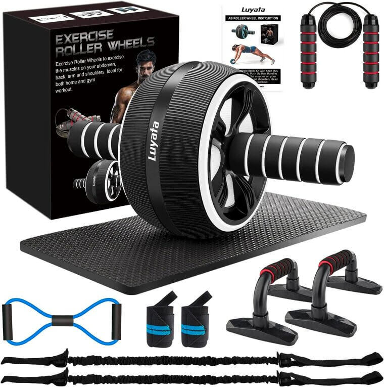 Ab Roller Kit - Ultimate Home Gym for Core Strength - Don’t Miss the 8% Discount!