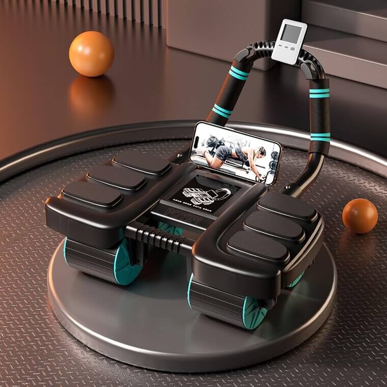 Ab Wheel Roller with Elbow Support - Automatic Rebound, Core Workout - Don’t Miss the 15% Discount!