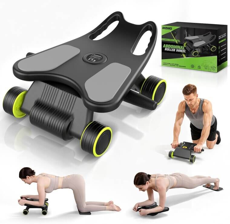 Ab Roller Pro - Ultimate Core Workout Machine with Elbow Support - Now 33% Off!