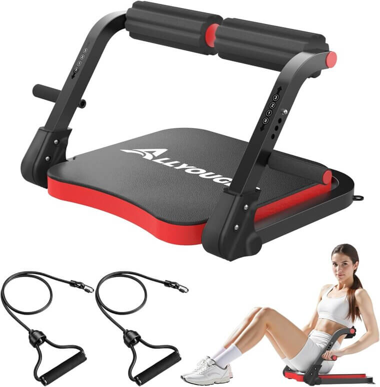 Ab Trainer - Adjustable Core Workout Equipment for All Ages 