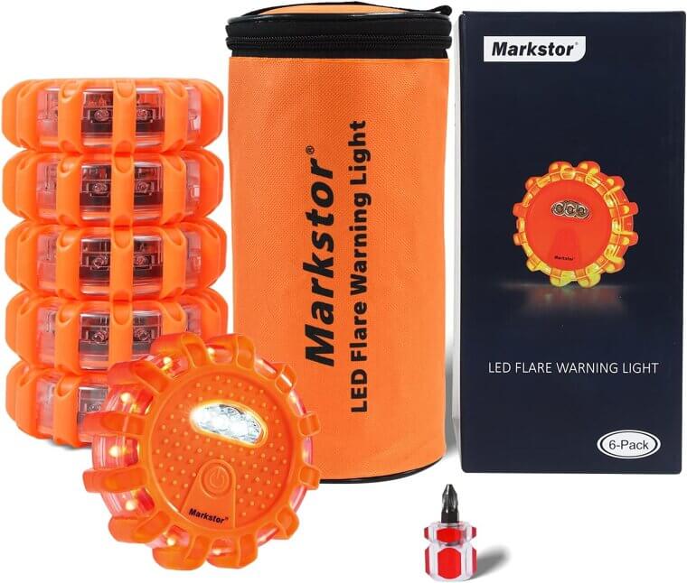 LED Road Flare Kit - Essential Safety Lights for Emergencies 