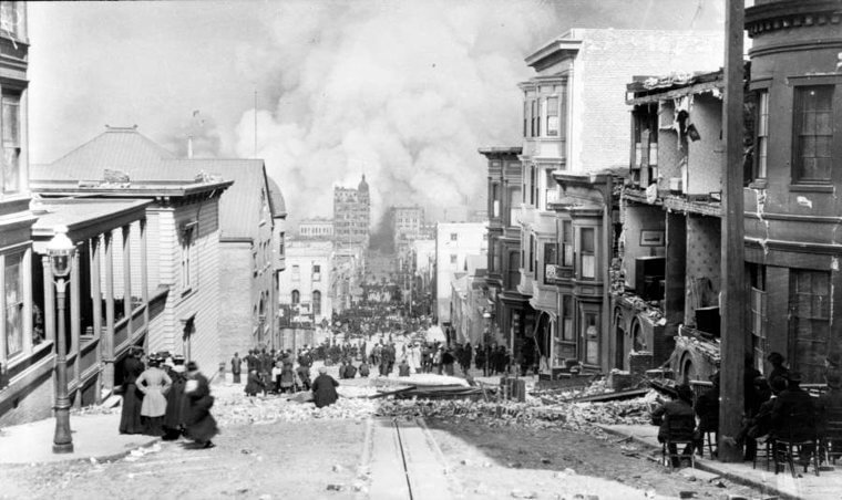 A Rare Shot of The San Francisco Earthquake Of 1906