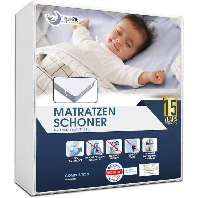 Dreamzie Matratzenschoner - Wasserdicht & Atmungsaktiv Für Babys 