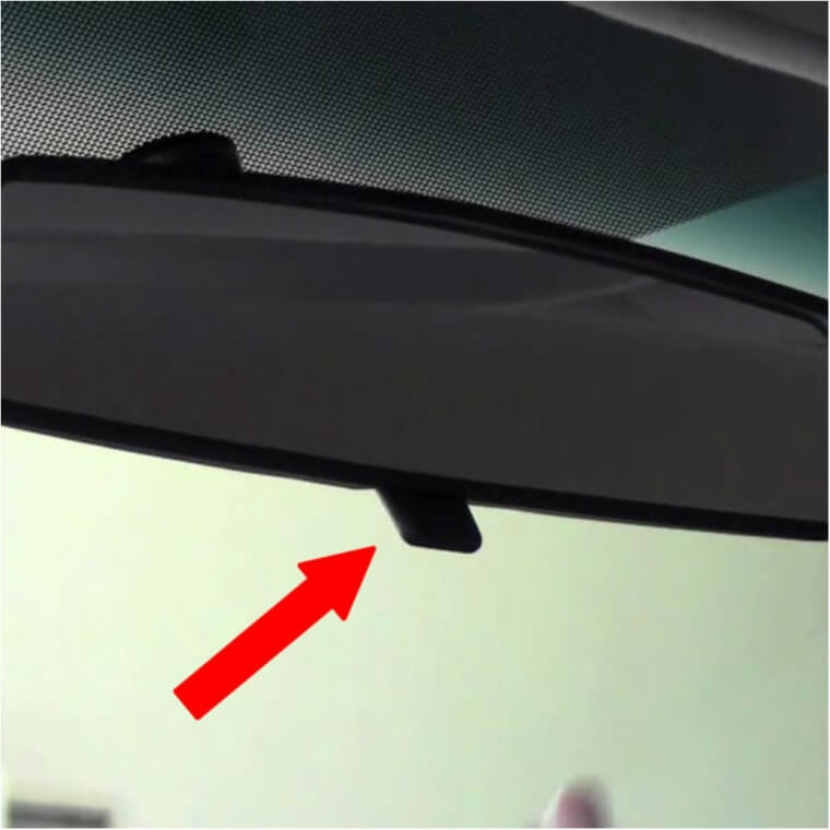 Rearview Mirror Tab To Avoid You Getting Blinded