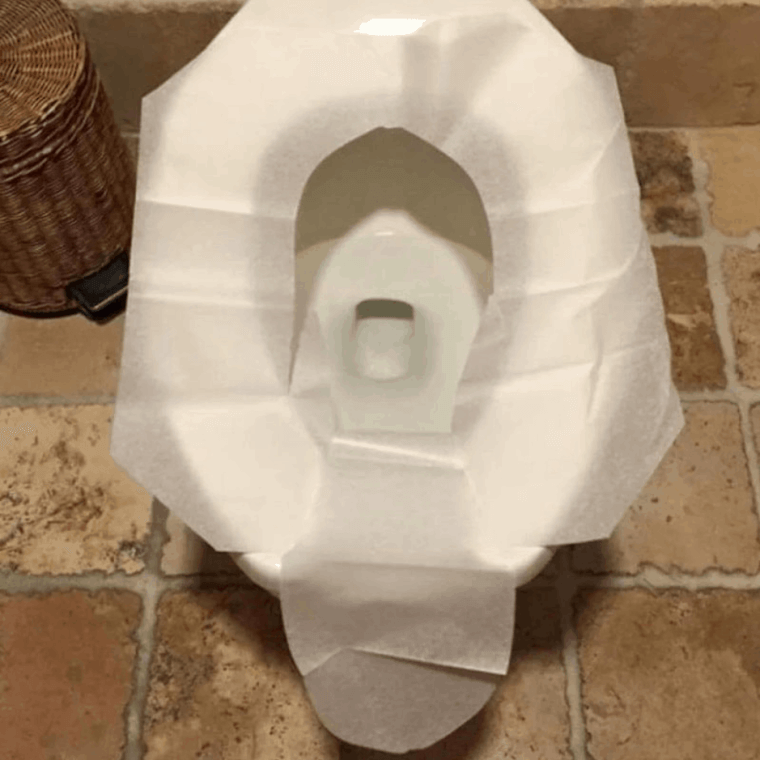 You Don't Have To Touch Those Toilet Seat Covers