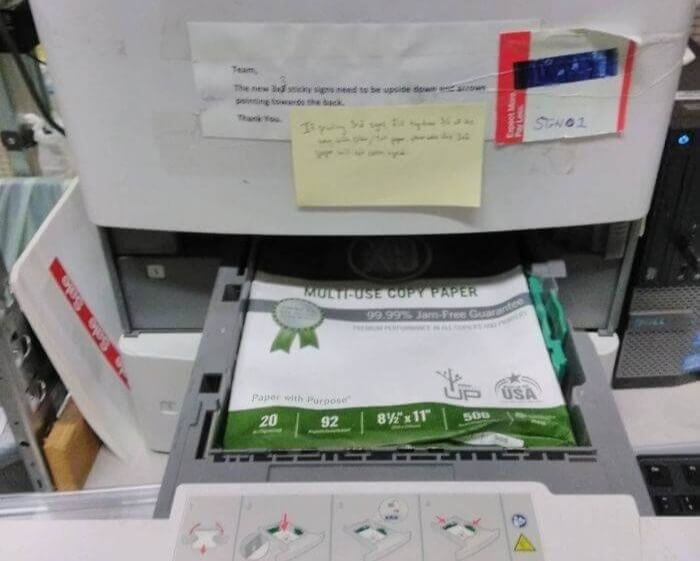 When You Are Too Tired To Remove The Paper From The Sleeve