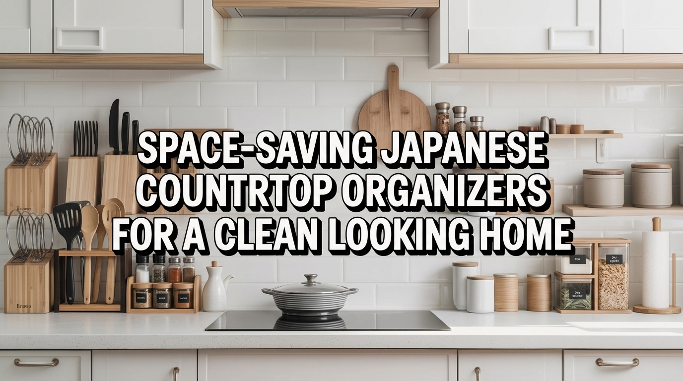 Japanese Countertop Organizers for a Cleaner-Looking Home