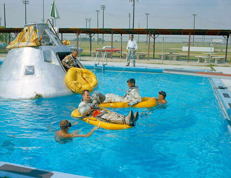 Astronauts Preparing For Space