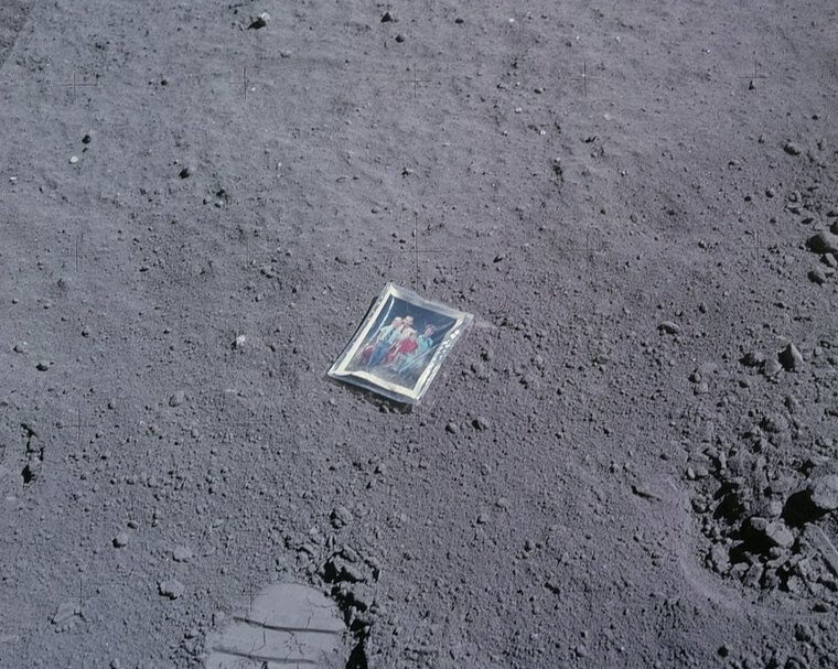 A Photo Left On The Moon